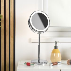 BELDRAY 7'' TELESCOPIC Chrome LED Mirror